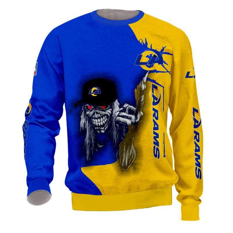 Iron Maiden Los Angeles Rams Sweatshirt For Halloween