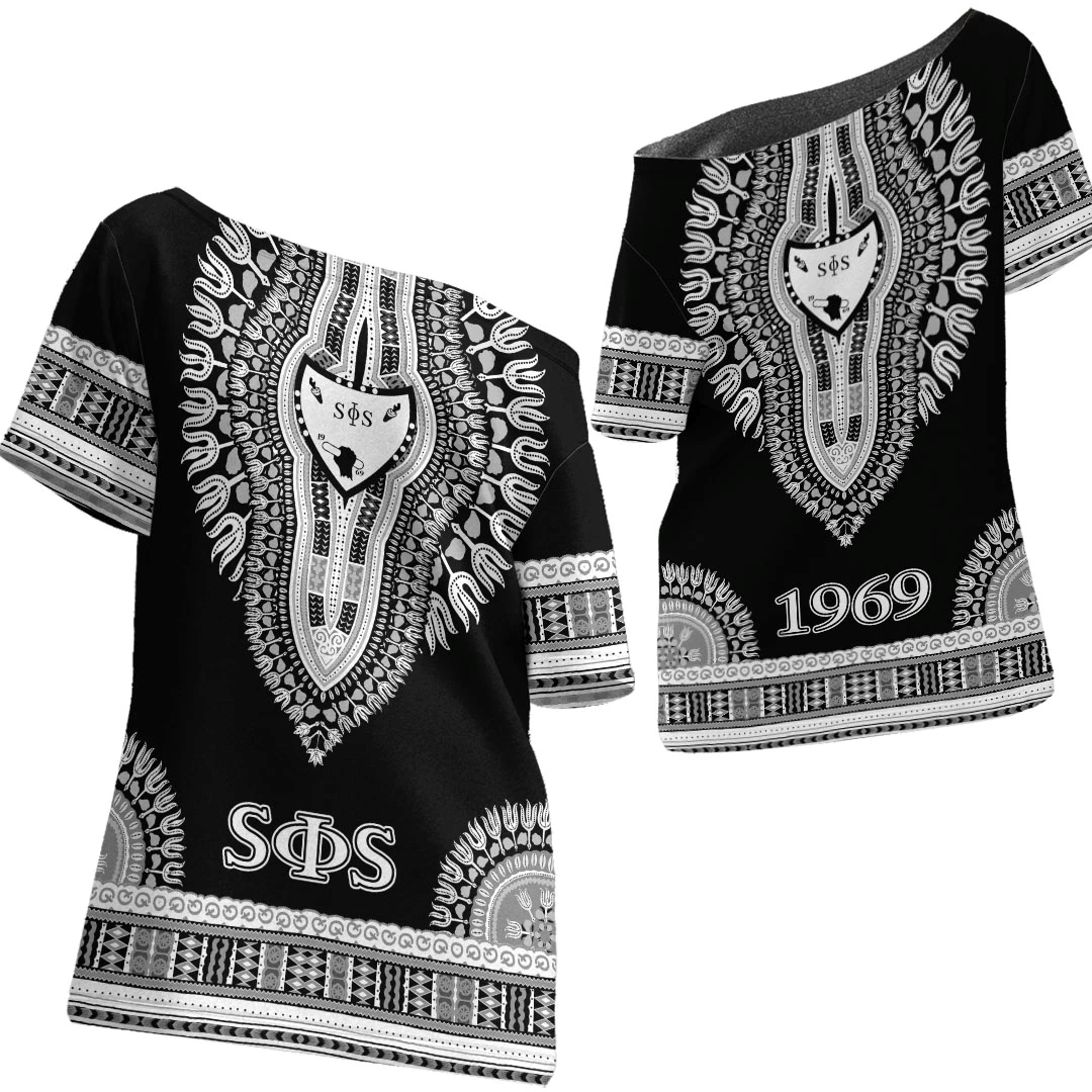 Africa Zone Shirt – Swing Phi Swing Dashiki Off Shoulder T-Shirt A31