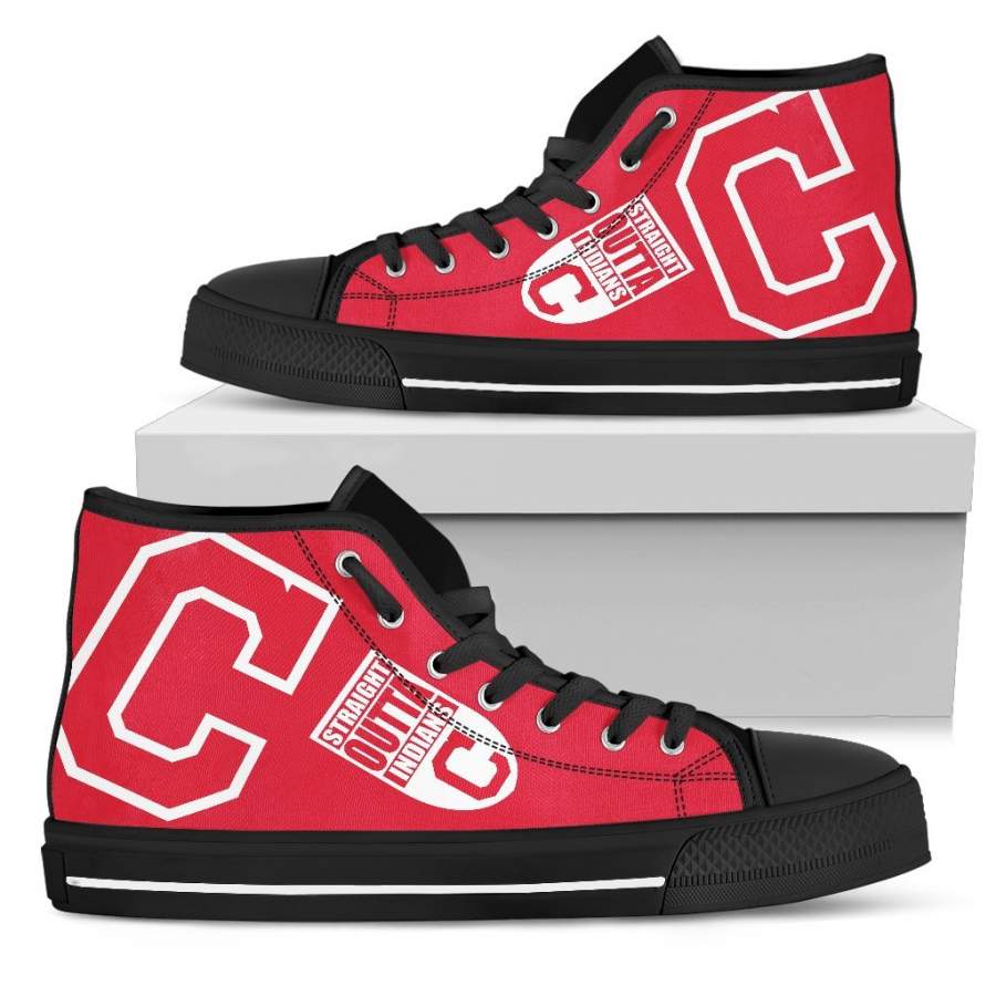 Straight Outta Cleveland Indians High Top Shoes