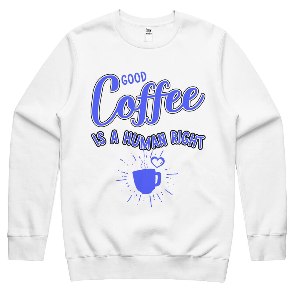 Good Iced Coffee Is A Human Right Essential (4) Crewneck Sweatshirt