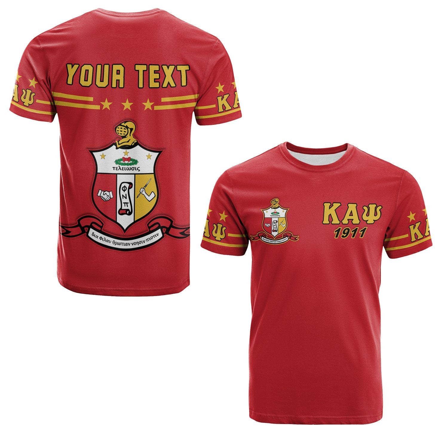 (Custom Personalised) Kappa Alpha Psi   T Shirt Simple Lt13