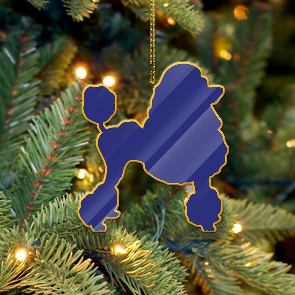 Wonderprint Ornament – Poodle Sigma Gamma Rho Ver2 Shape Acrylic Ornament Lt10