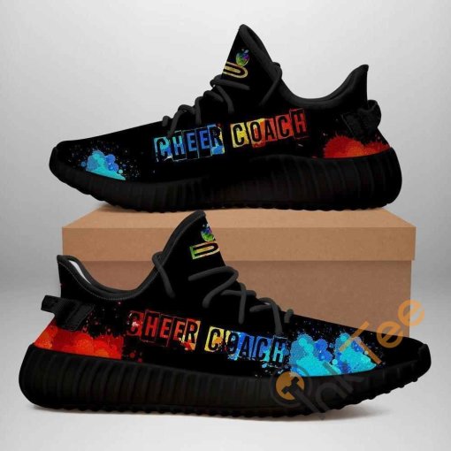 Cheer Coach Custom Shoes Personalized Name Yeezy Sneakers