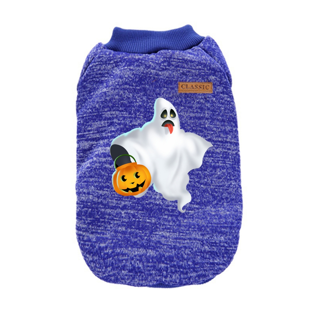 Cute Printed Small Dog Coat Winter Comfortable Warm Pet Clothes Sweatshirt Puppy Cat Pullover Pet Clothes Halloween Dog Clothes alx