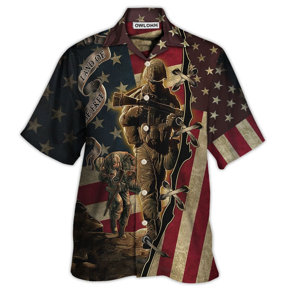 Veteran Proud Memories With Dark Color – Hawaiian Shirt  – Owl Ohh