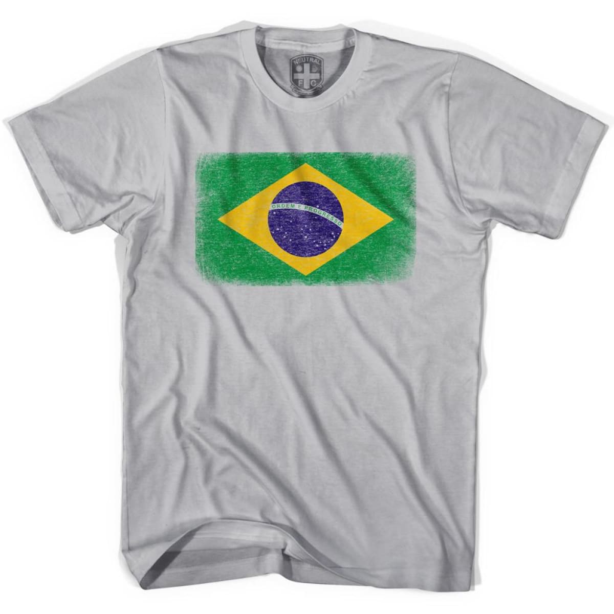 Brazil Flag Vintage Soccer T-shirt