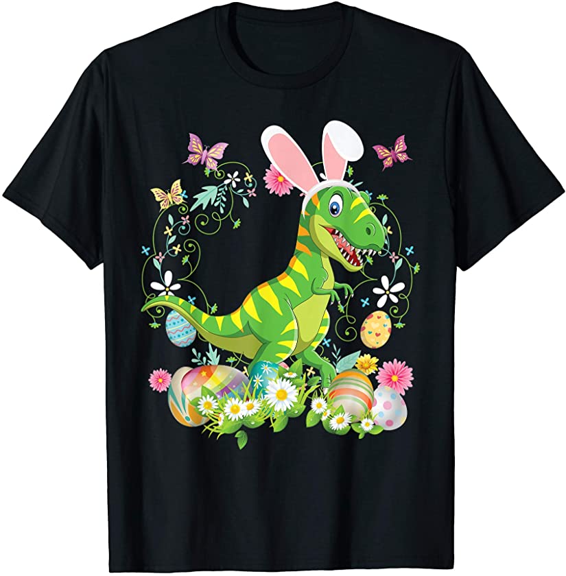 Bunny T-Rex Happy Easter Day Lover Egg Hunt Lovely Cute T-Shirt