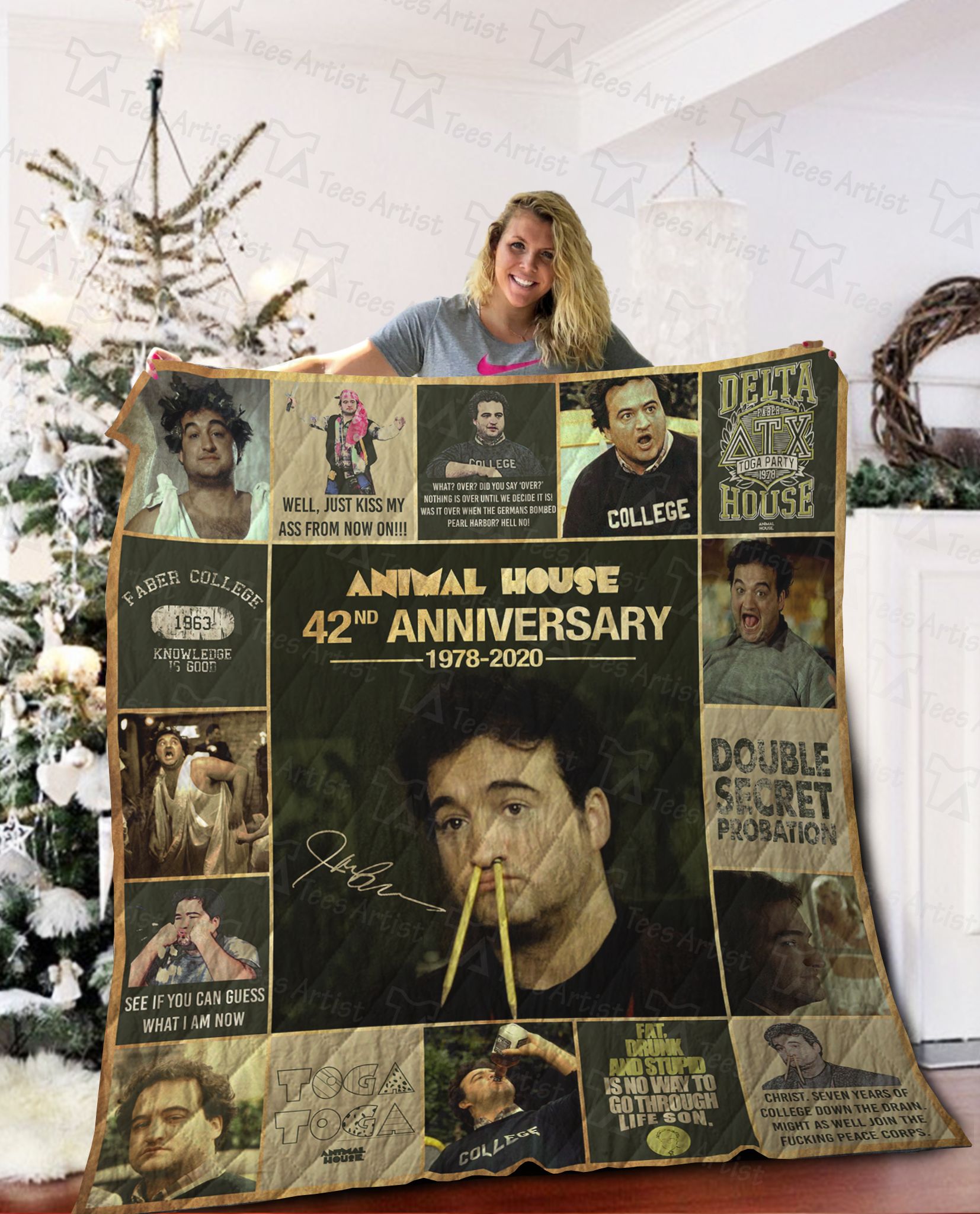 Animal House Quilt Blanket