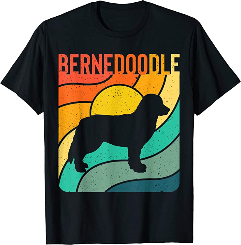 Bernedoodle Vintage Retro Dog Lover Mom Dad Gift T-Shirt