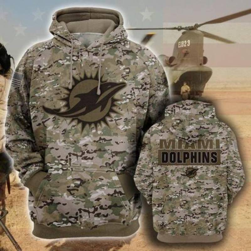 Miami dolphins camo full printing shirt – maria