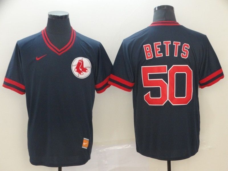 Boston Red Sox Mookie Betts #50 2020 MLB Black Jersey