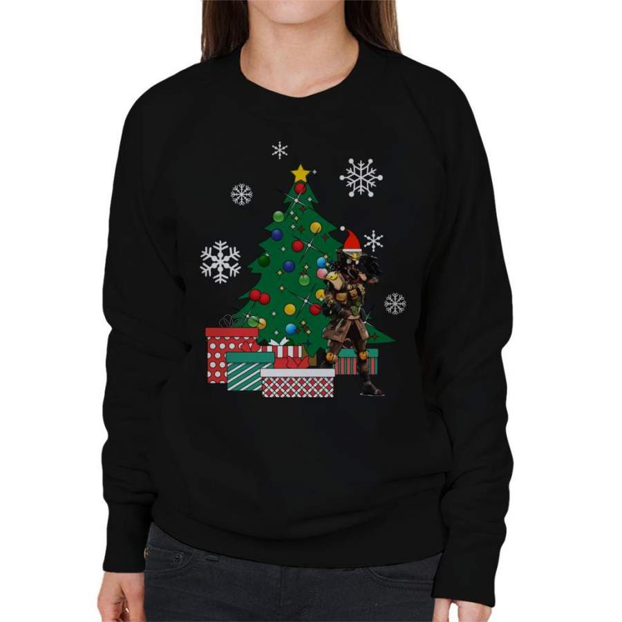 Apex Legends Bloodhound Around The Christmas Tree Women’s Sweatshirt