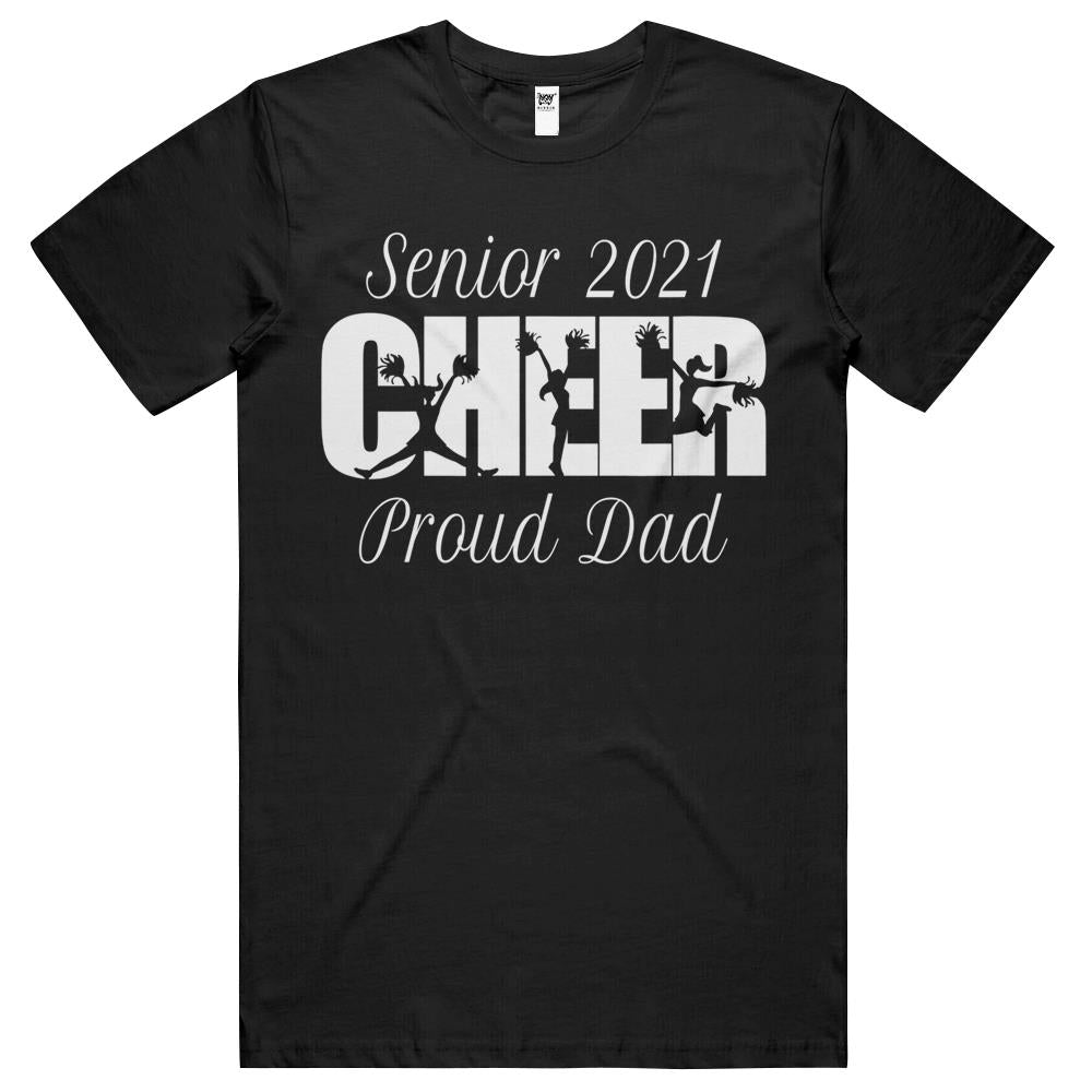 Cheer Senior 2021 Cheerlead Proud Dad T Shirts