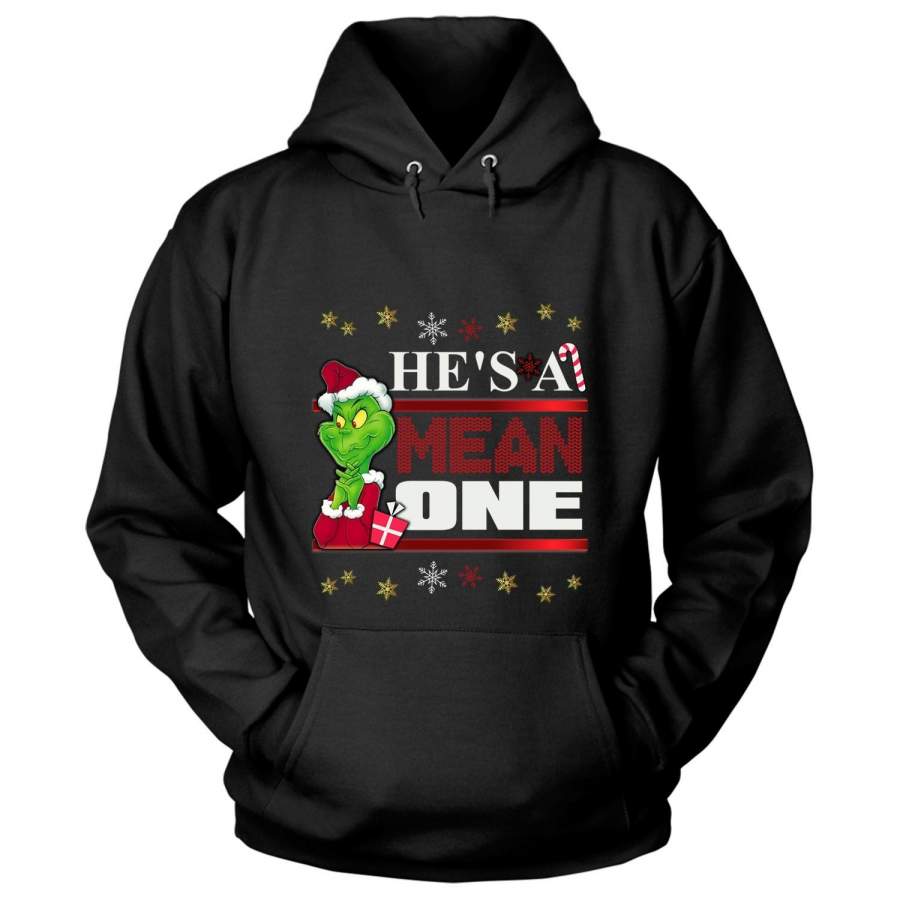Merry Christmas T Shirt, The Grinch He’s A Mean One T Shirt – Hoodie