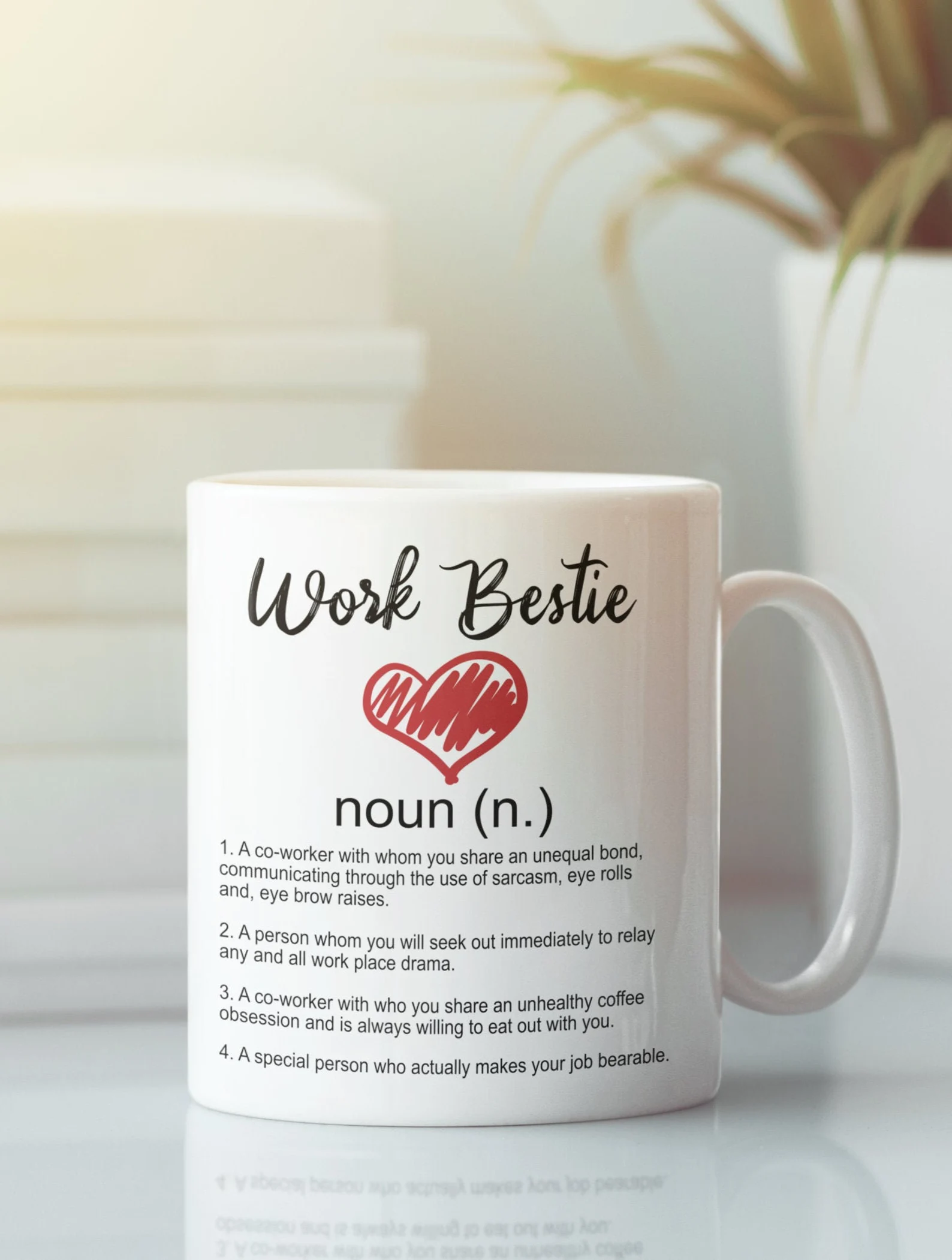 Work Bestie Mug, Bestie Mug, Best Friend Mug, Bff Mug, Friend Mug, Ceramic Mug, Coffee Cup