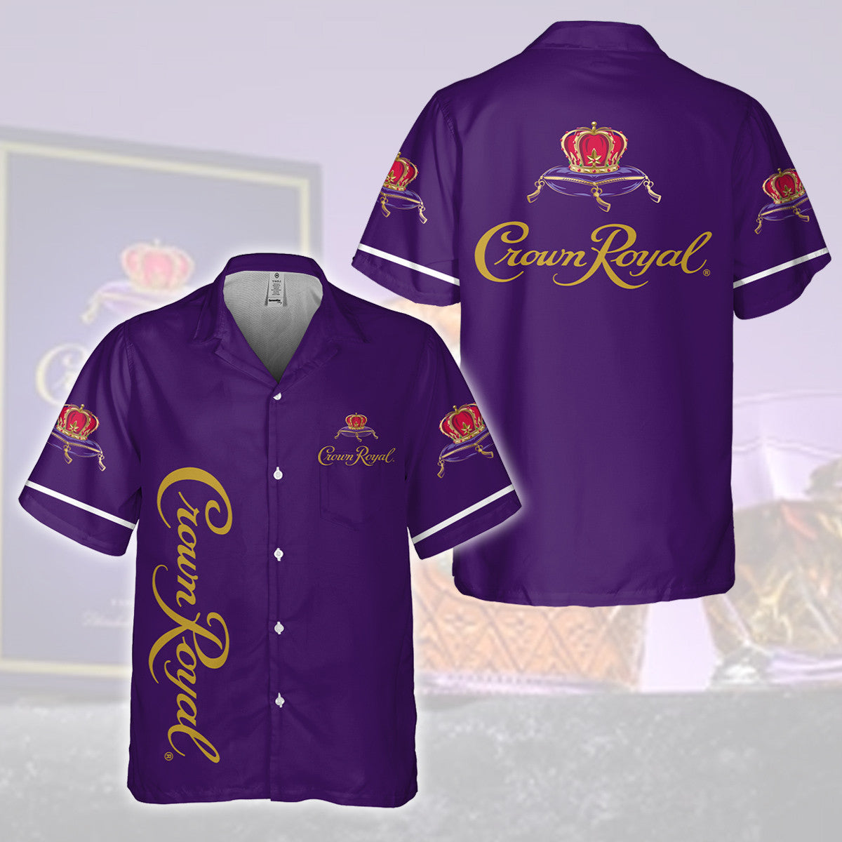 Crown Royal Canadian Whisky Hawaii Shirt Ha19578