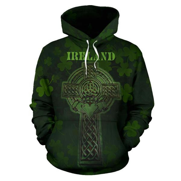 Irish Celtic Cross Shamrock 3D All Over Printed Shirts For Men And Women Tt0128