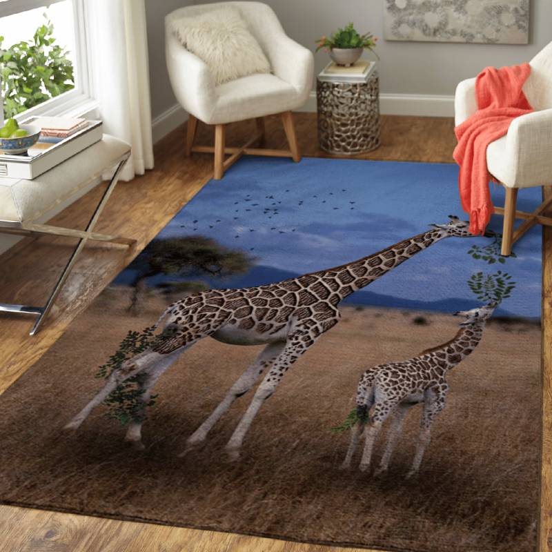 Giraffe tree – Animals Area Rug Carpet