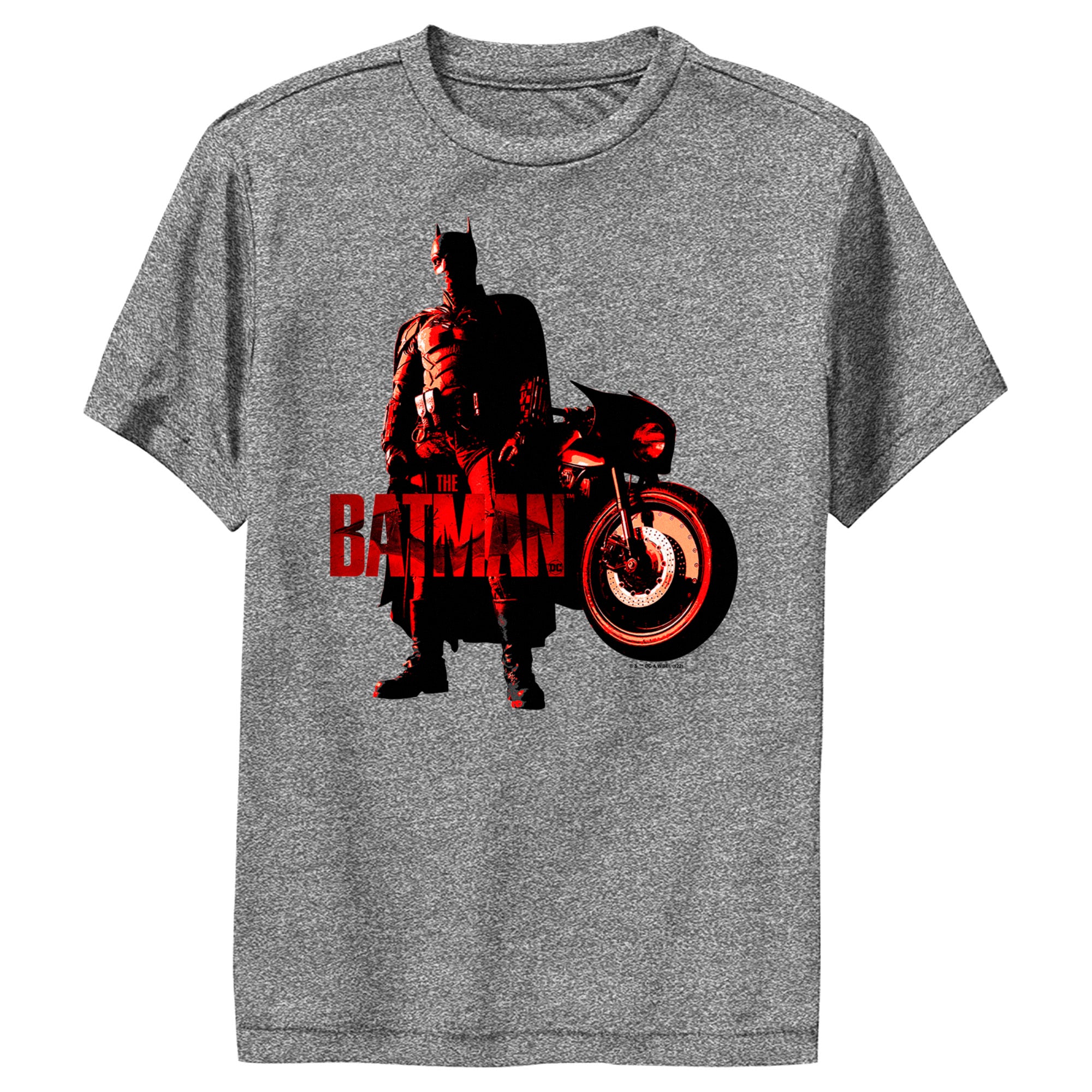 Boy’S The Batman Red Batcycle Performance Tee