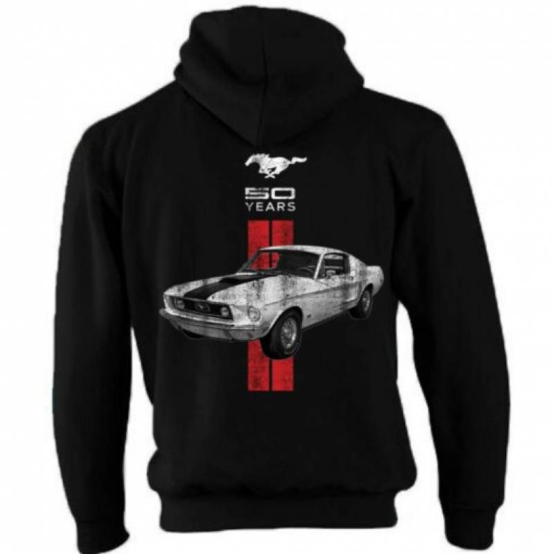 Licensed Genuine Ford Mustang Zip Hoodie Jacket American Classic Muscle