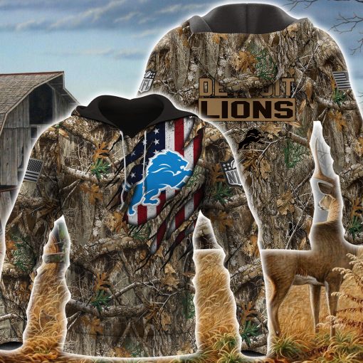 17-Detroit Lions– TShirt, Hoodie, Sweatshirt… Realtree Camo