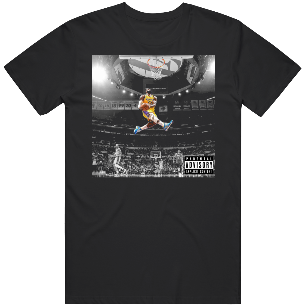 Lebron James Kobe Dunk Los Angeles Basketball Fan Album Cover Parody T ...