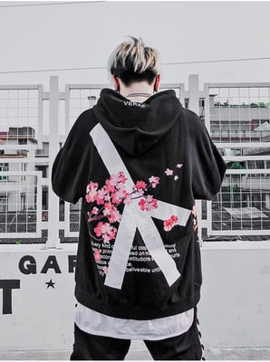 Cherry Blossom Print Hoodie