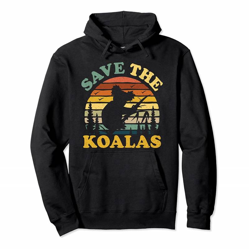 Save the Koala Vintage Retro Animal Lovers Gift Pullover Hoodie, T Shirt, Sweatshirt