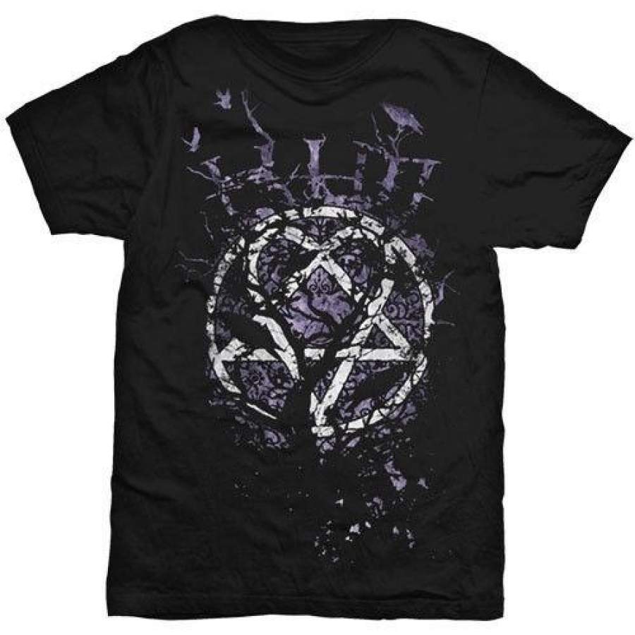 Him ‘ Crows’ T-shirt Mens Fashion Casual T-shirt Round Neck Short Sleeves T Shirt Cool Tops Clothing