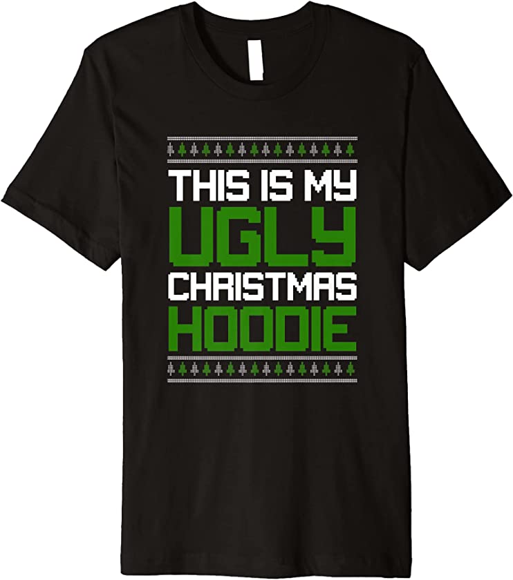 Ugly Christmas Outfit Santa Claus X-Mas Tree New Year Xmas Premium T-Shirt