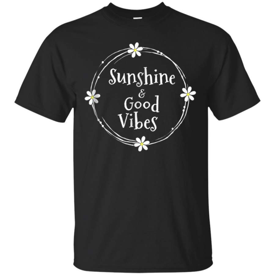 AGR Inspirational Sunshine And Good Vibes Flower Tshirt Jaq T-shirt