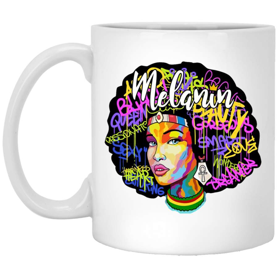 African American Coffee Mug Black Women Melanin Beauty Awesome Smart 11oz – 15oz White Mug