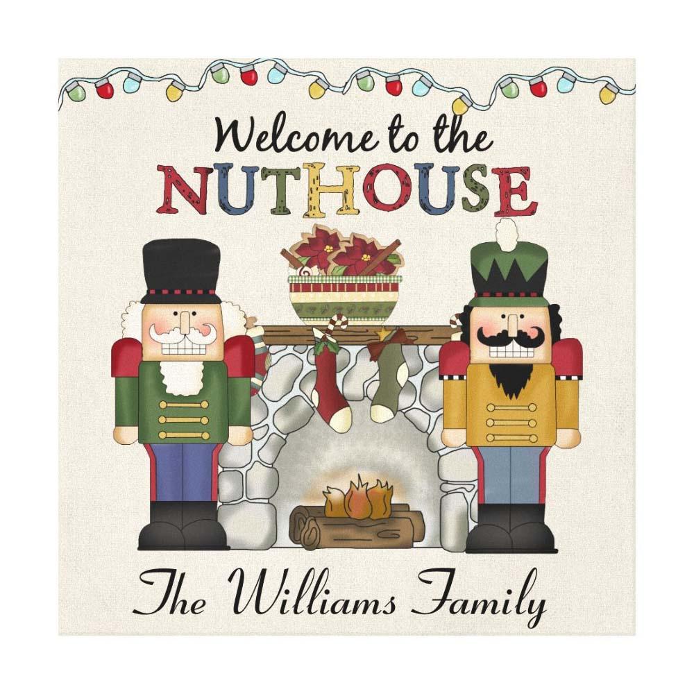 ViticStore™ Personalize Name, Nuthouse – Christmas canvas for decor, gift for family, home decoration, christmas gift