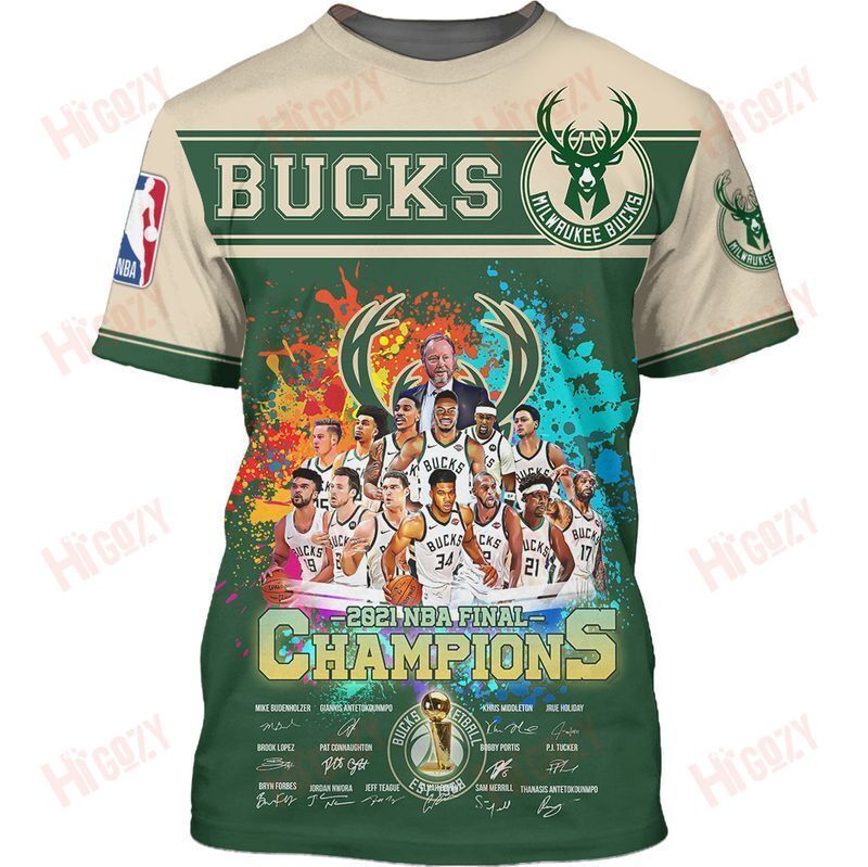 Milwaukee Bucks 3D All Over Printed  &hellip;