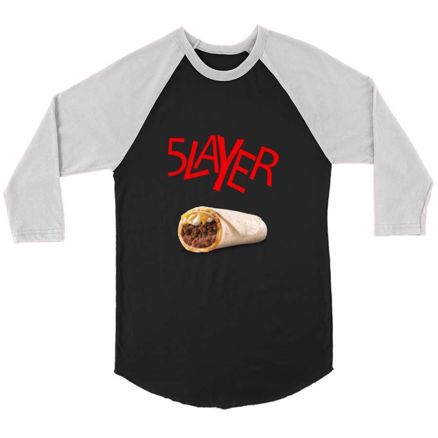 5 Layer Tacos Funny – Canvas 3/4 Raglan Shirt