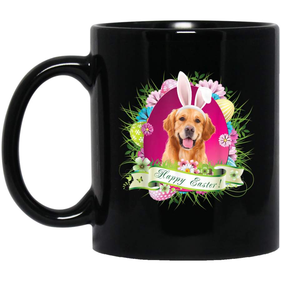 Bunny Golden Retriever Dog Happy Easter Day Lover Egg Hunt Mug