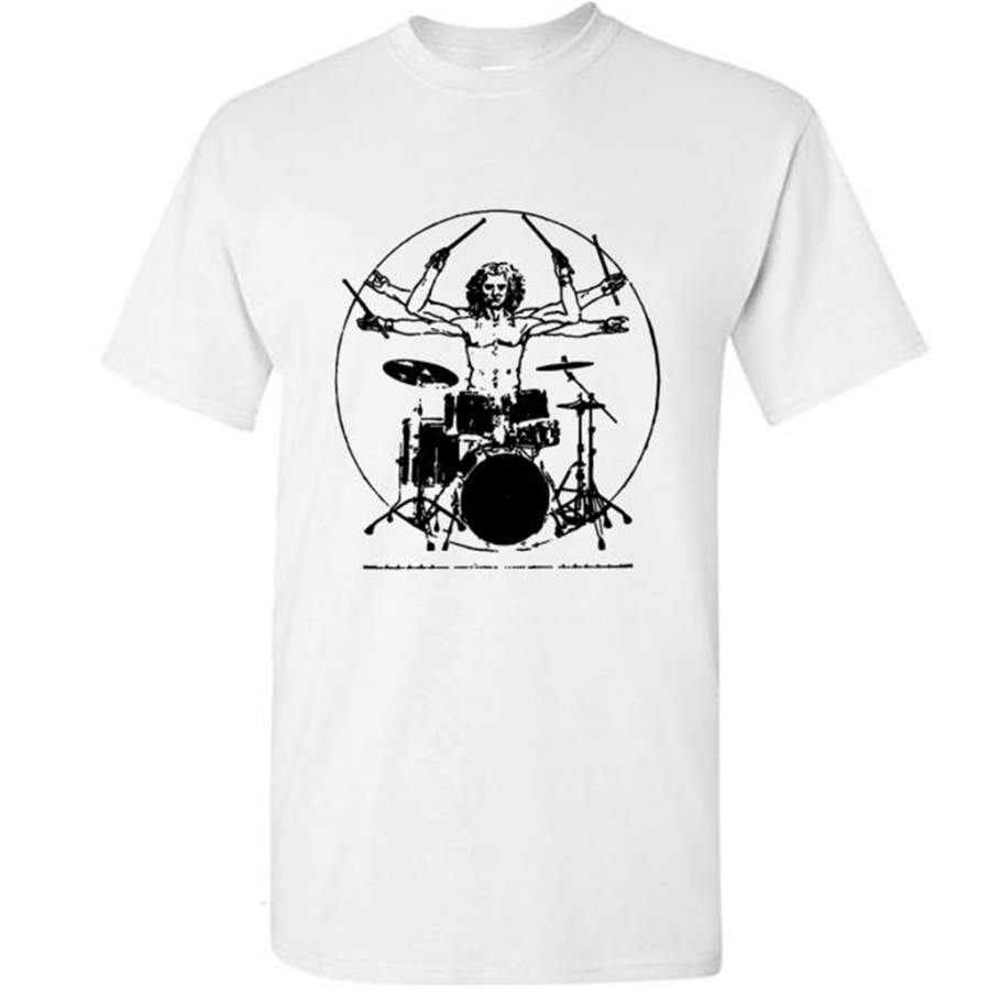 Da Vinci Drums Drummer Shirt Vintage Drums Shirt Cool Drum (w) – Gildan Short Sleeve Shirt