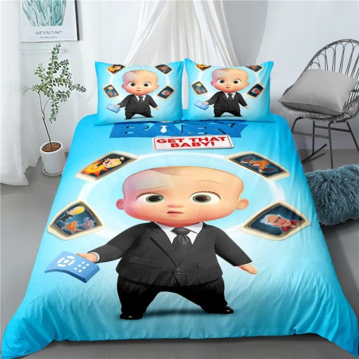 The Boss Baby 11 Duvet Cover Pillowcase Home Decor 3D Bedding Set 4079