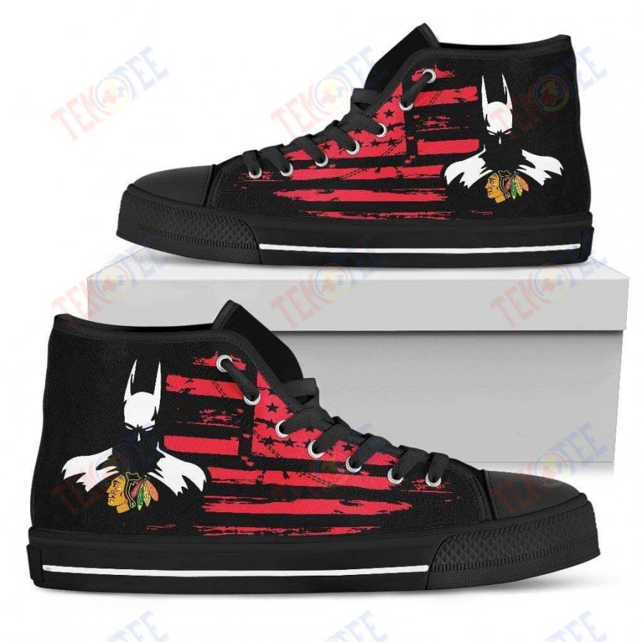 Mens Womens Chicago Blackhawks High Top Shoes 3D Printable TMT661