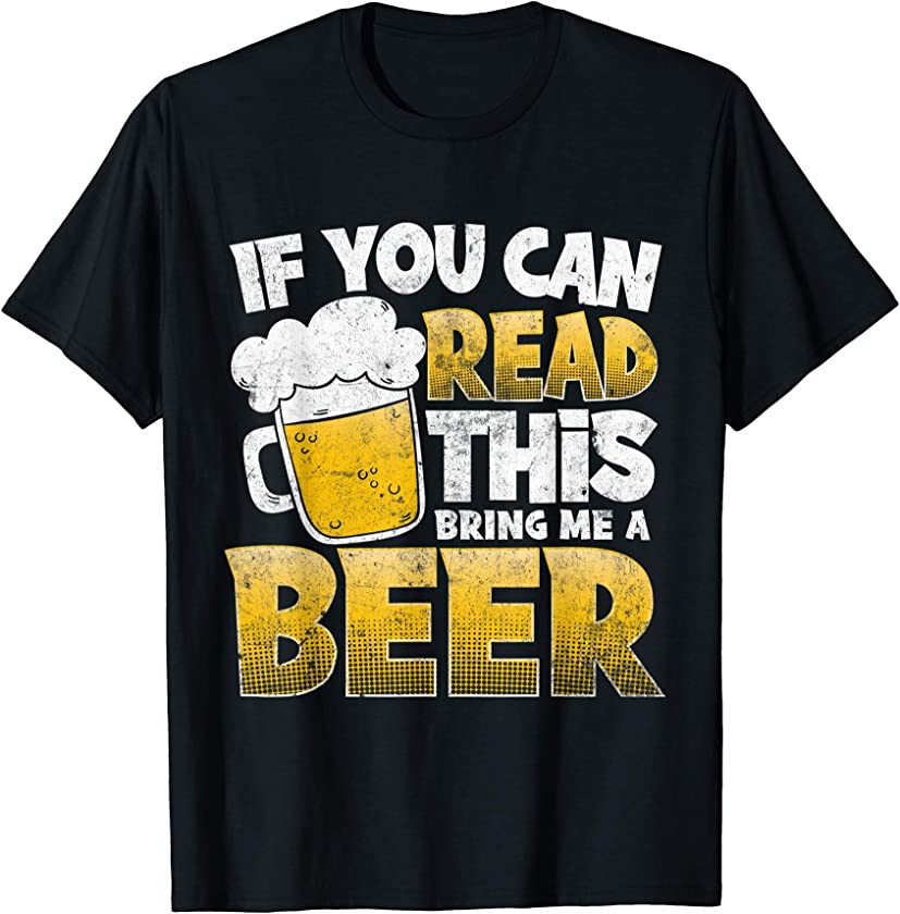 Beer Design Shirt Funny Beer Drinker Vintage T-Shirt