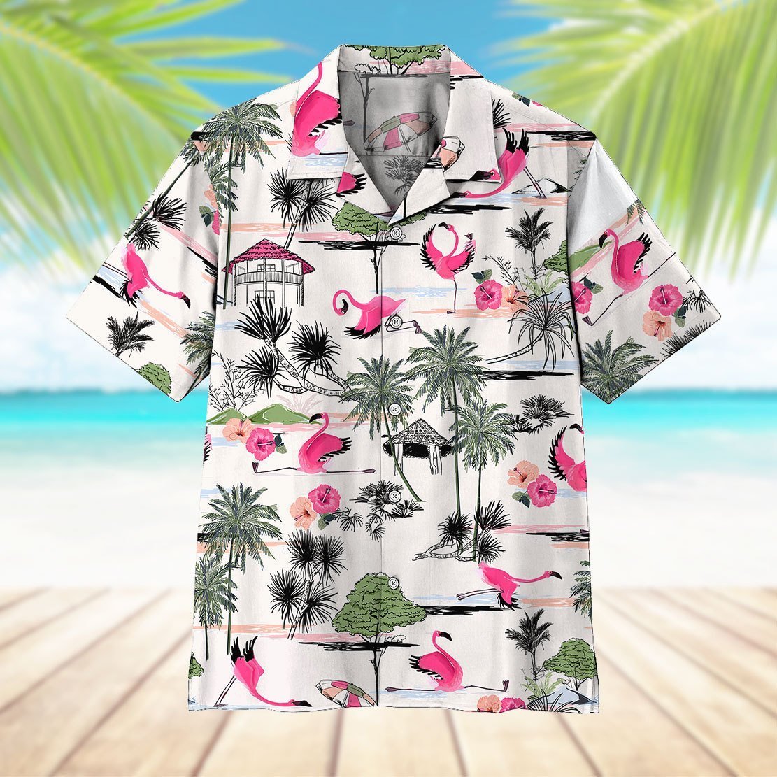 Flamingo Yoga All Over Printed Hawaiian Shirt Ha57779