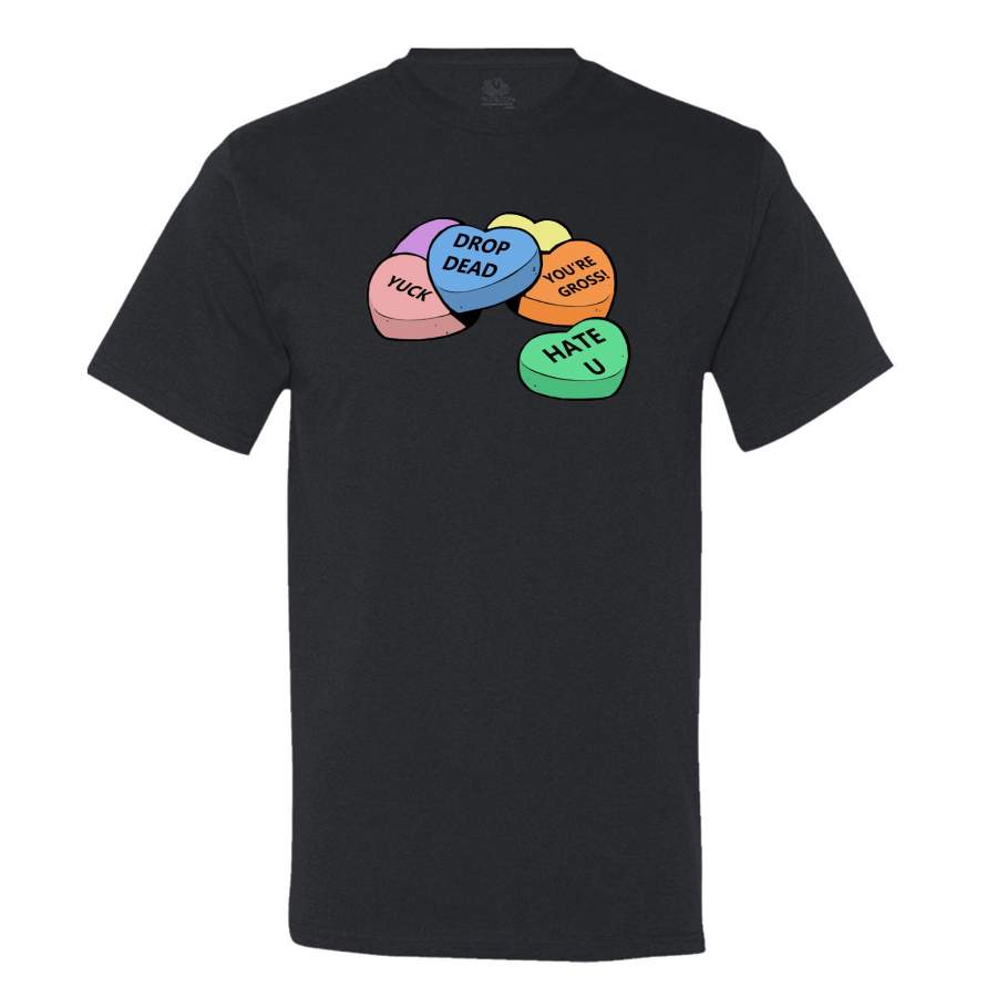 Anti-Candy Hearts Men’s T-Shirt