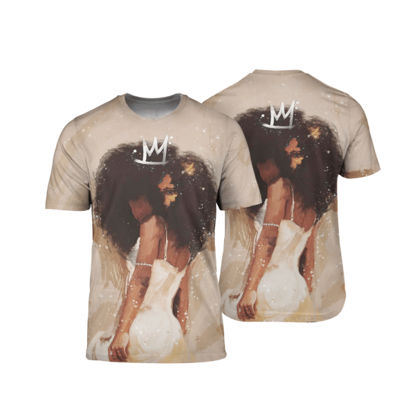 Black Queen Art Afro Girl Beauty All Over Print 3D Unisex Tshirt Us Size