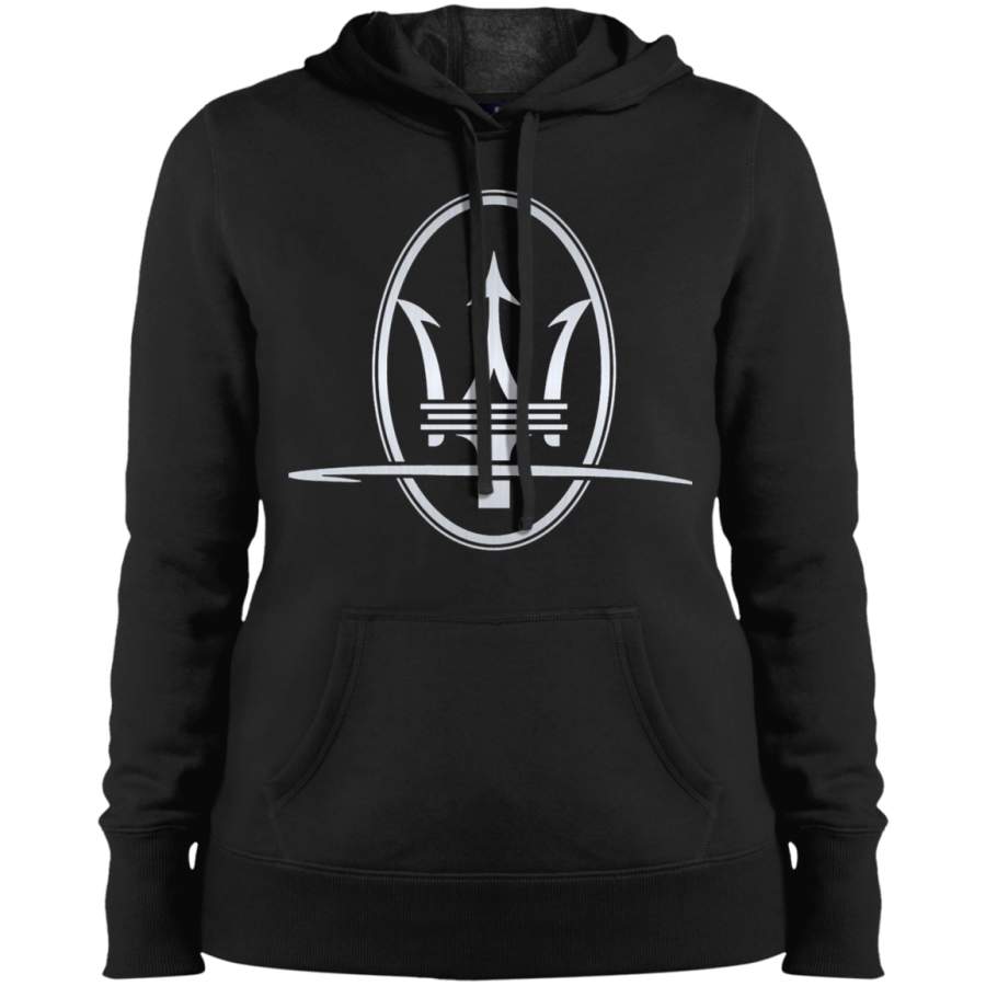 AGR Maserati Silver Ladies’ Pullover Hooded Sweatshirt