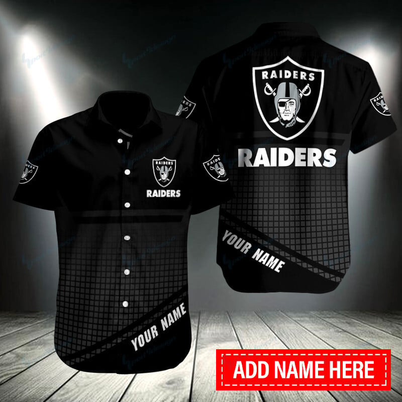 Las Vegas Raiders Personalized Button Shirt Style