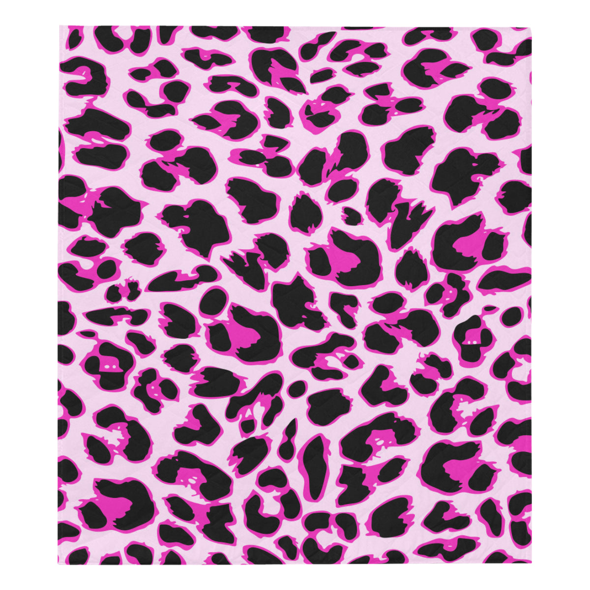 Pink Leopard Print Premium Quilt