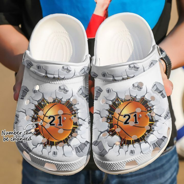 Basketball Personalized Crack Classic Clogs Shoes 2