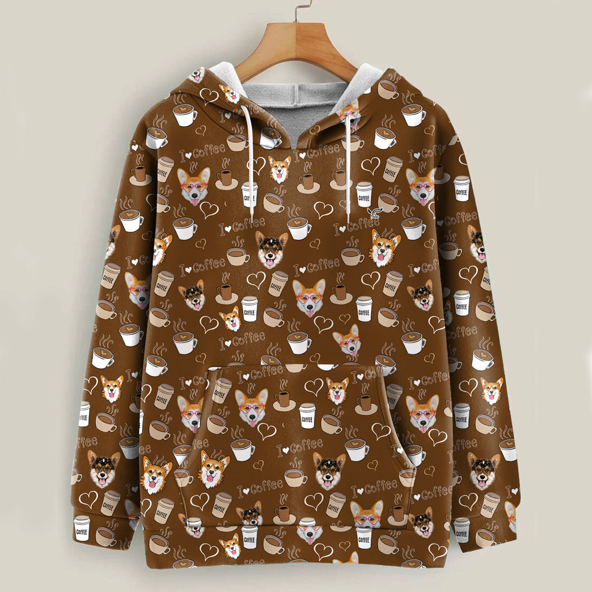 I Love Coffee And Welsh Corgi – Follus Hoodie