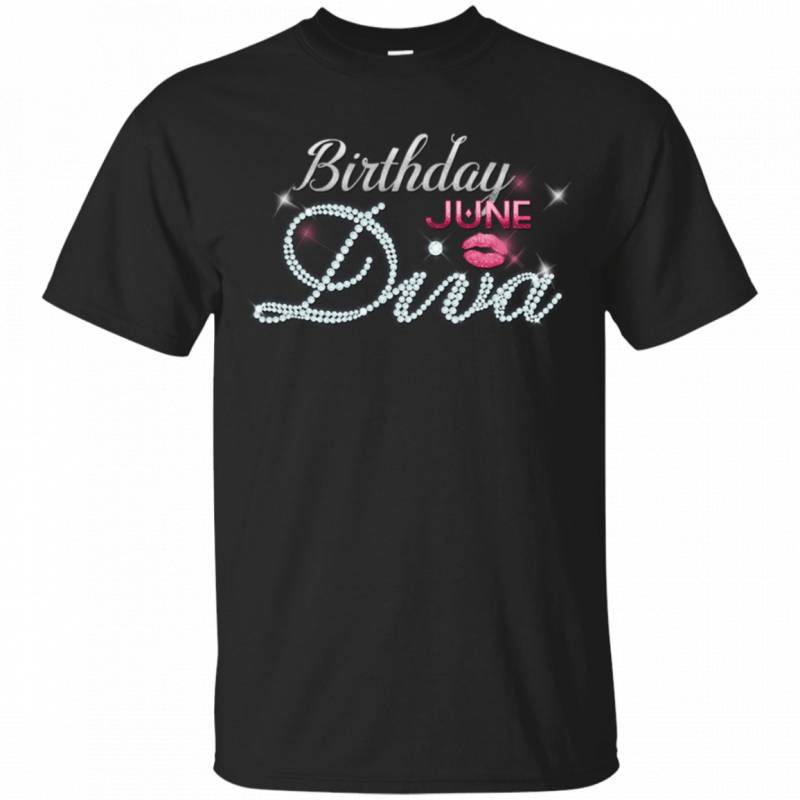 Diva Birthday June Diamond Pink T-Shirt