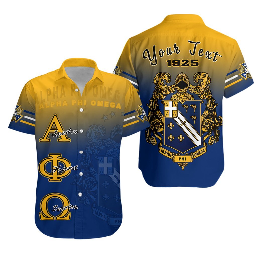 (Custom Personalised) Alpha Phi Omega Hawaiian Shirt – Motto Apo Lt13